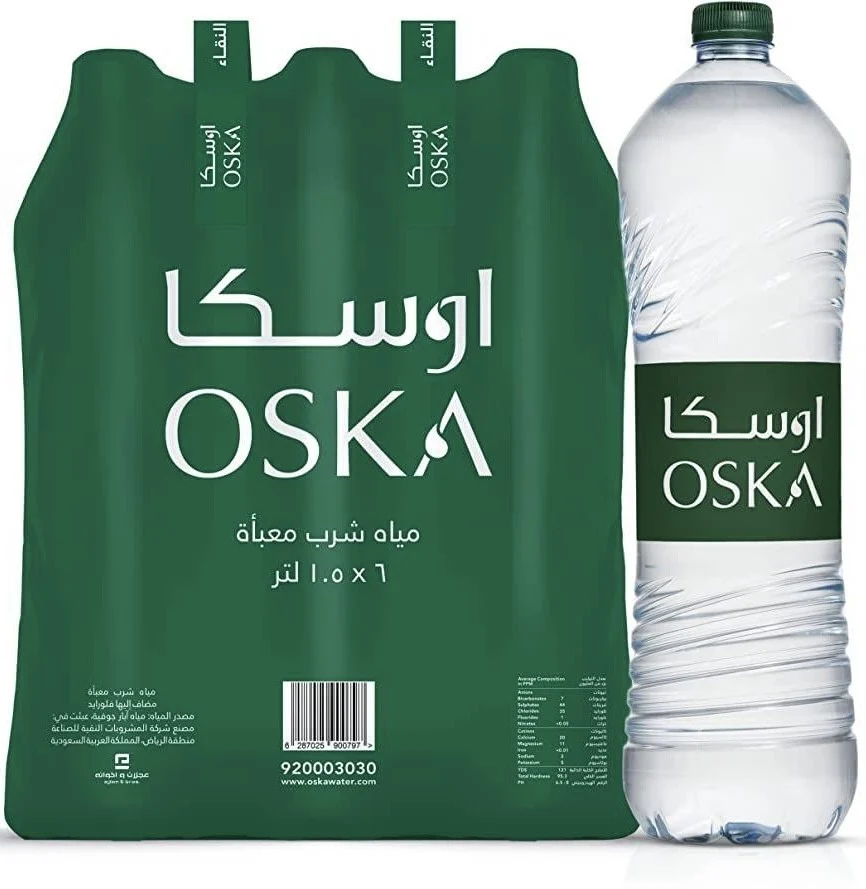 مياه اوسكا 1.5 LTR قوارير 6